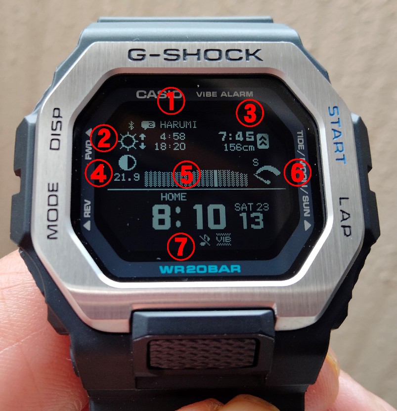 最強釣り時計 G-SHOCK GBX-100-1JF レビュー1（タイドグラフ機能編）